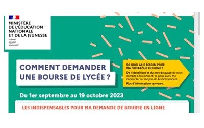 DEMANDE DES BOURSES DU LYCÉE