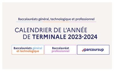 CALENDRIER DE L’ANNEE DE TERMINALE